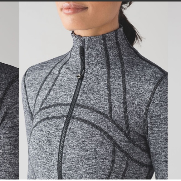 lululemon athletica Jackets & Blazers - Lululemon Define Jacket Heathered Black Size 6 Excellent Condition